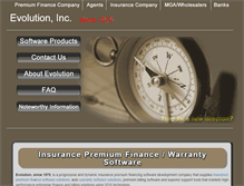 Tablet Screenshot of evolutioninc.com